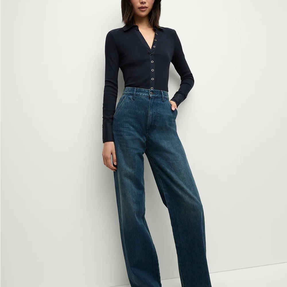 Veronica Beard Taylor wide leg high rise
